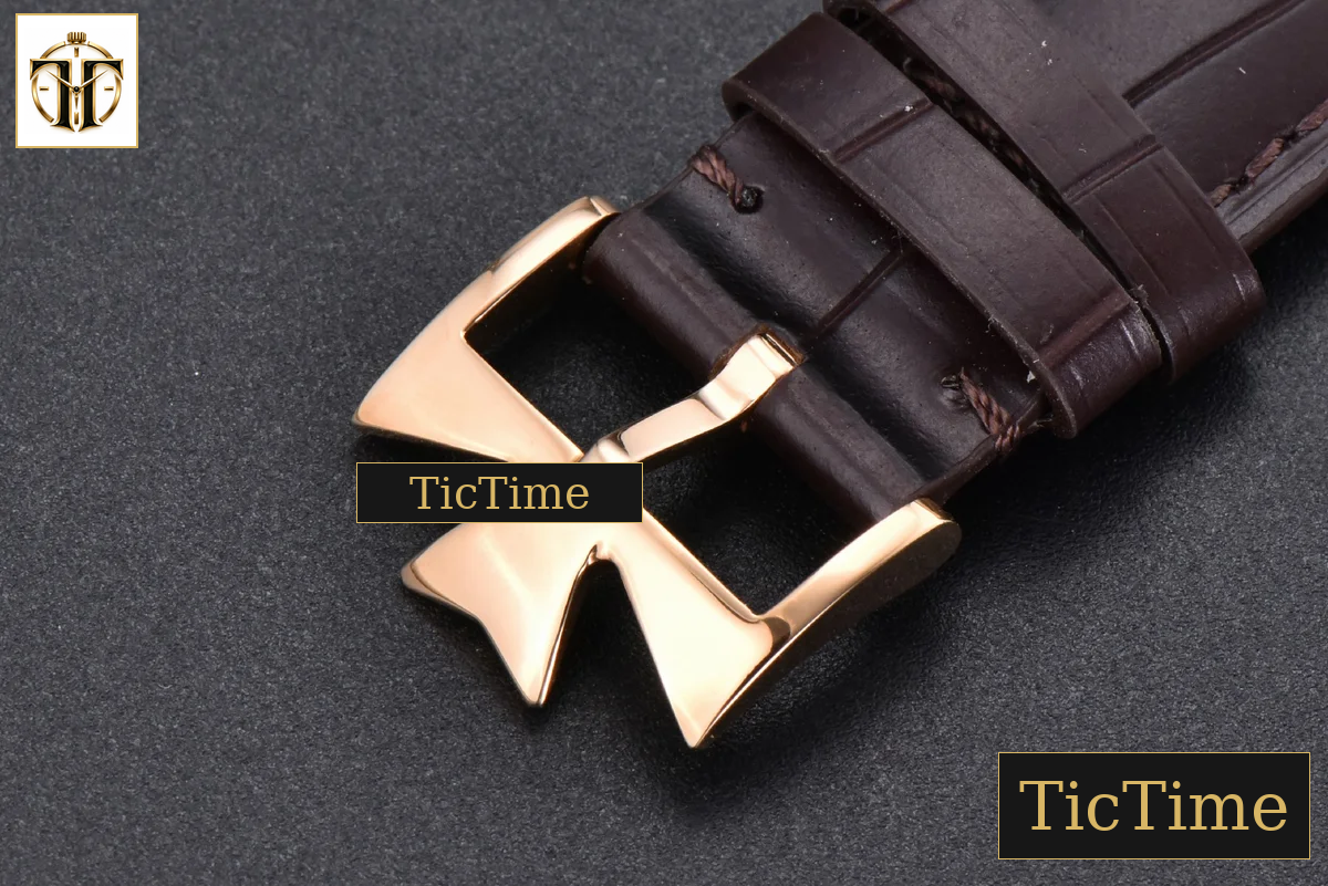Patrimony Date 40mm ZF RG White Dial Brown Leather Strap Miyota 9015 — foto 22