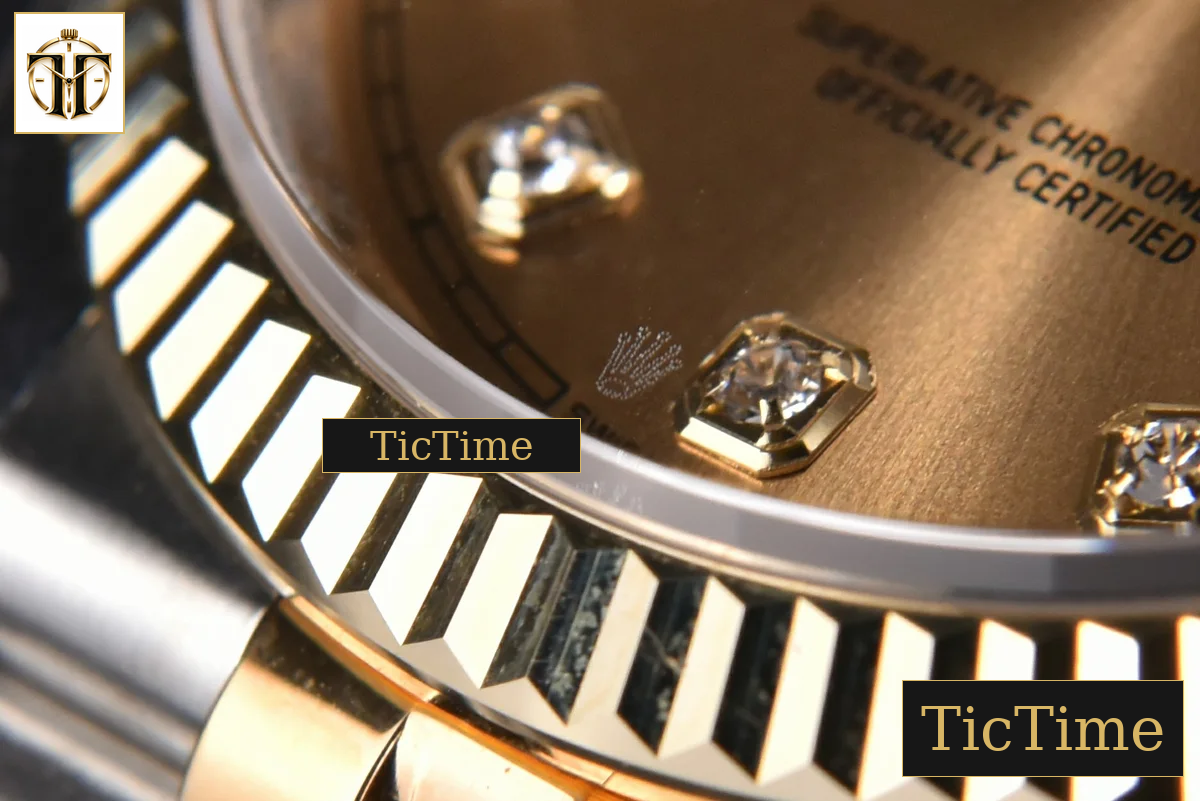 DateJust 904L 36mm GMF YG/SS Fluted Bezel YG Dial Diamond Marker Jubilee Bracelet VR3235 — foto 13