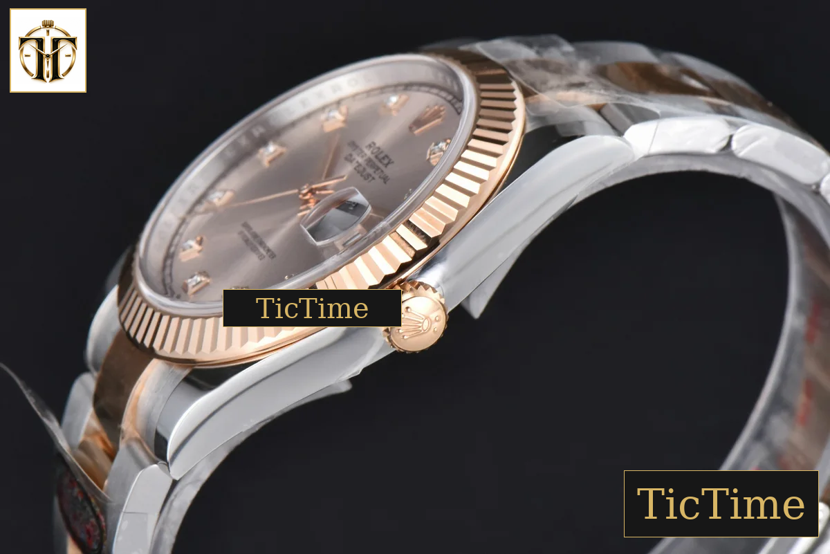 DateJust 126331 41mm Clean Factory RG/SS RG Dial Diamond Marker Oyster Bracelet VR3235 — foto 11