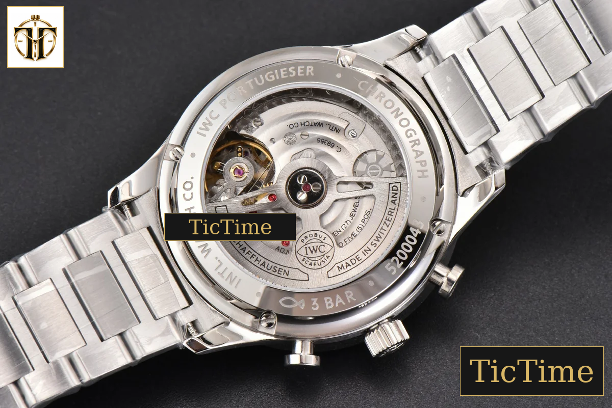 Portuguese Chrono IW3716 41mm RSF White Dial YG Hand SS Bracelet A7750 — foto 17