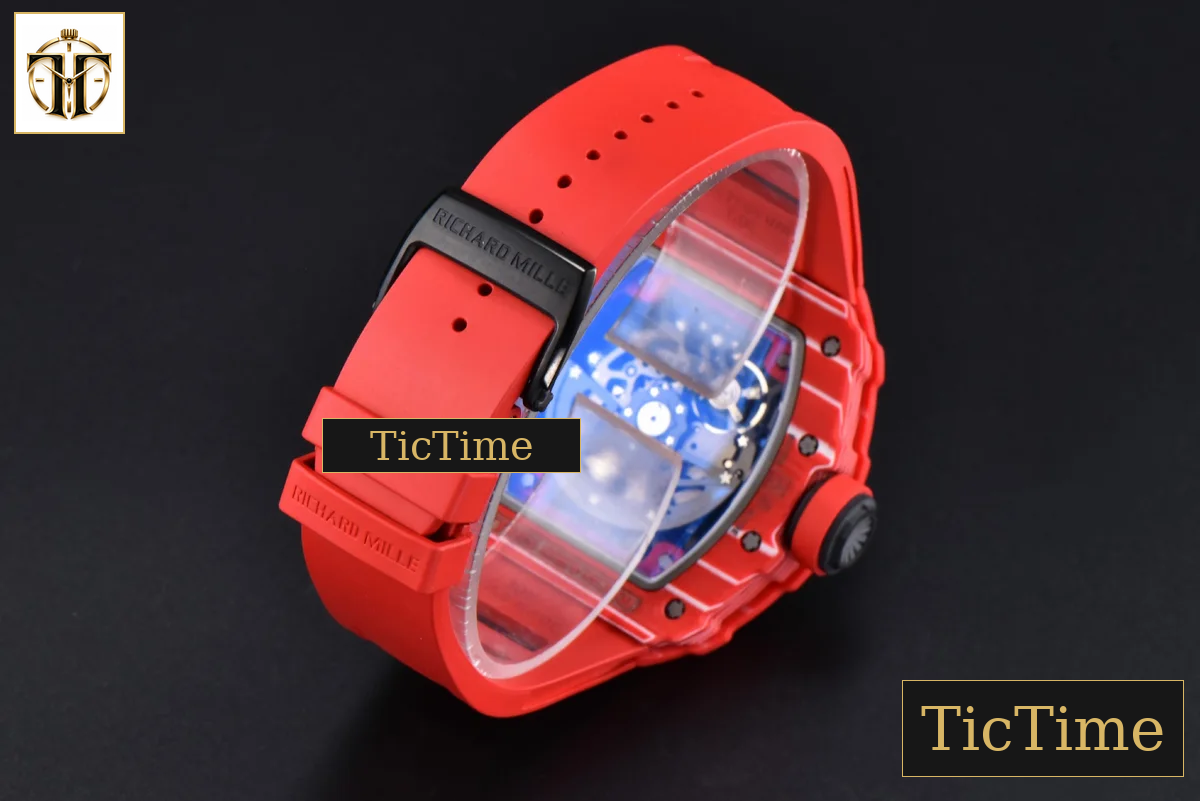 NTPT RM035-02 ZF Red Skeleton Dial Red Rubber Strap RMAL1 — foto 33