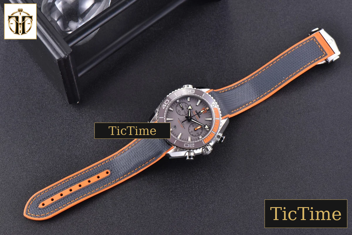 Planet Ocean Chrono 45.5mm OMF Gray Dial Orange/Black Rubber Strap A9900 — foto 32