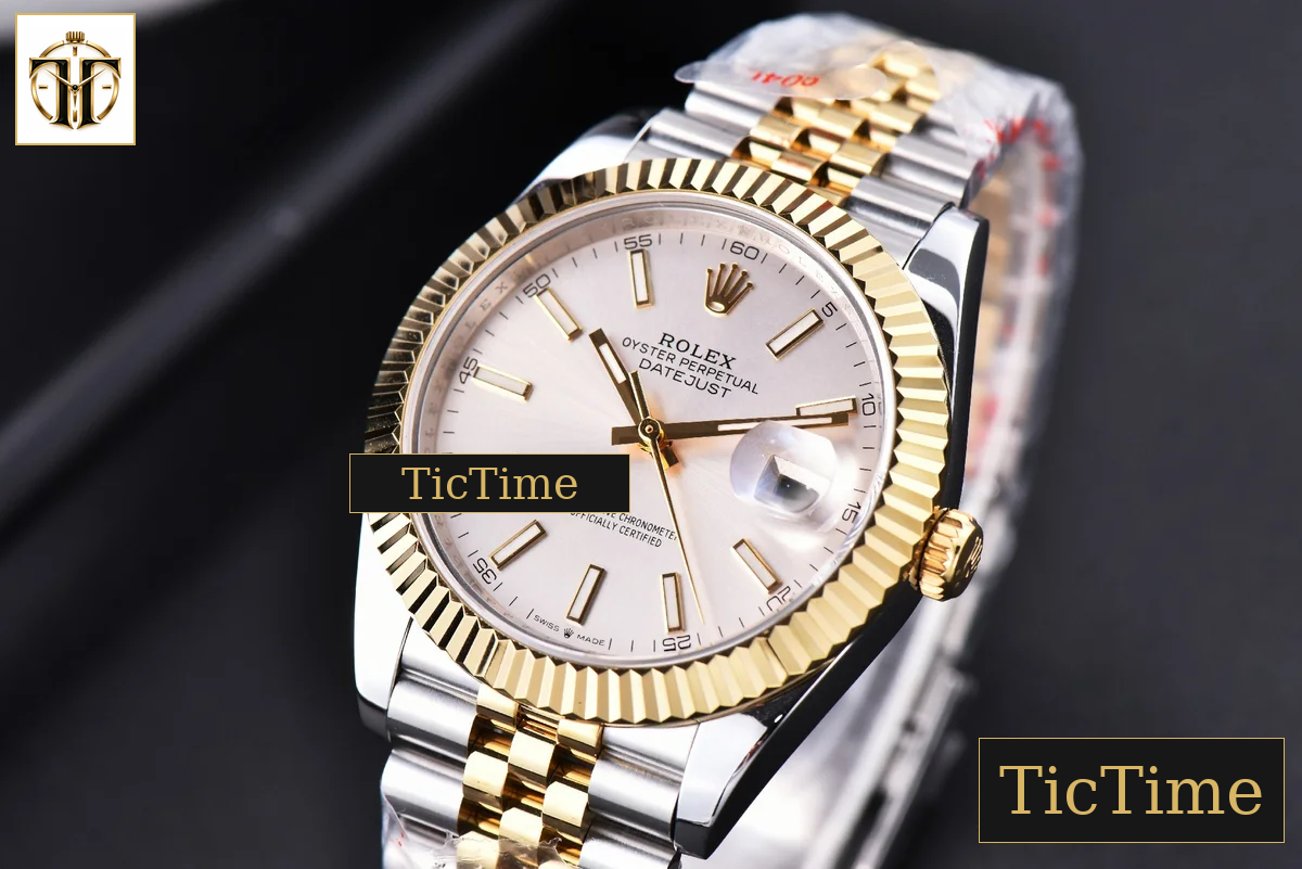 Datejust 41mm GMF YG/SS Silver Dial Stick Marker Fluted Bezel Jubille Bracelet VR3235 — foto 5