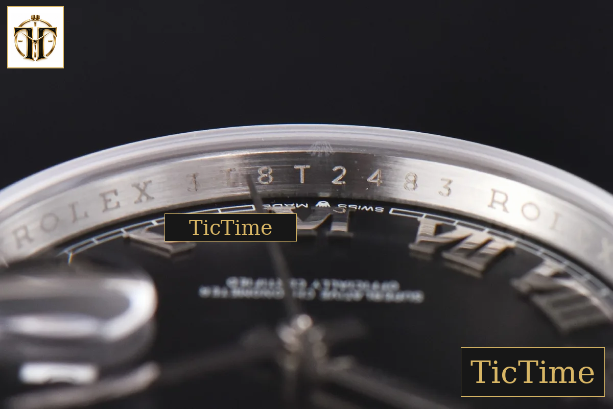 DateJust 36mm GMF SS Smooth Bezel Black Dial Roma Marker Jubilee Bracelet VR3235 — foto 14
