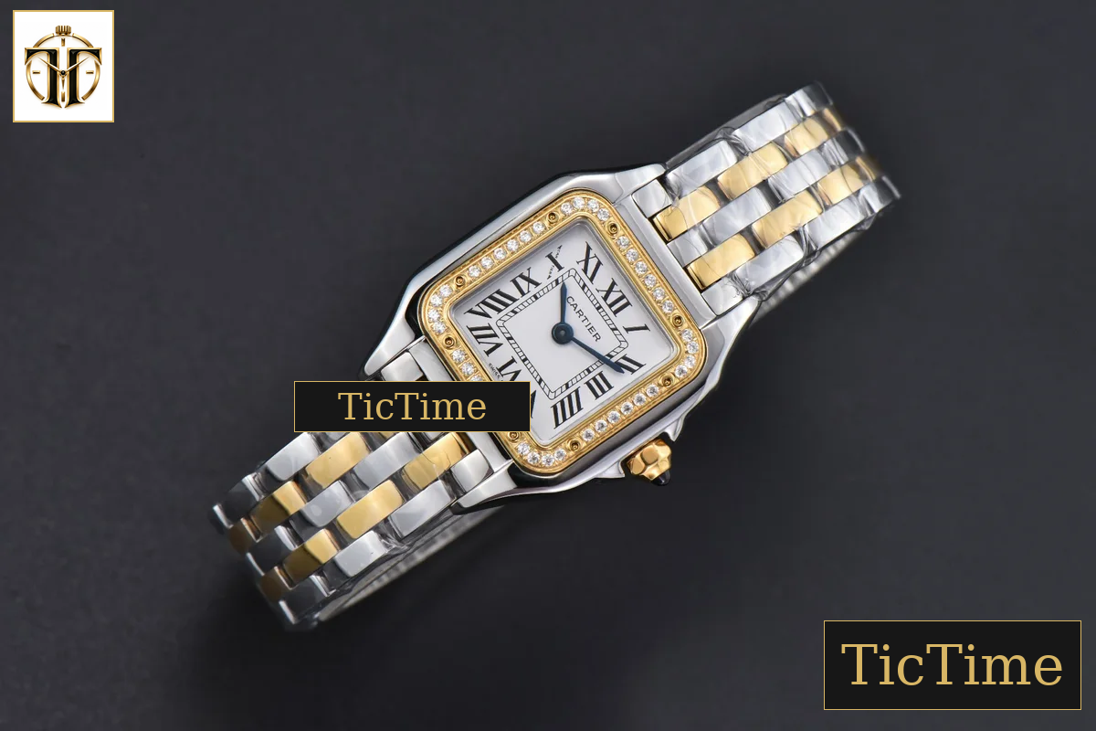 Panthère 22mm AF SS/YG Diamond Bezel White Dial SS/YG Bracelet Ronda Quartz — foto 4