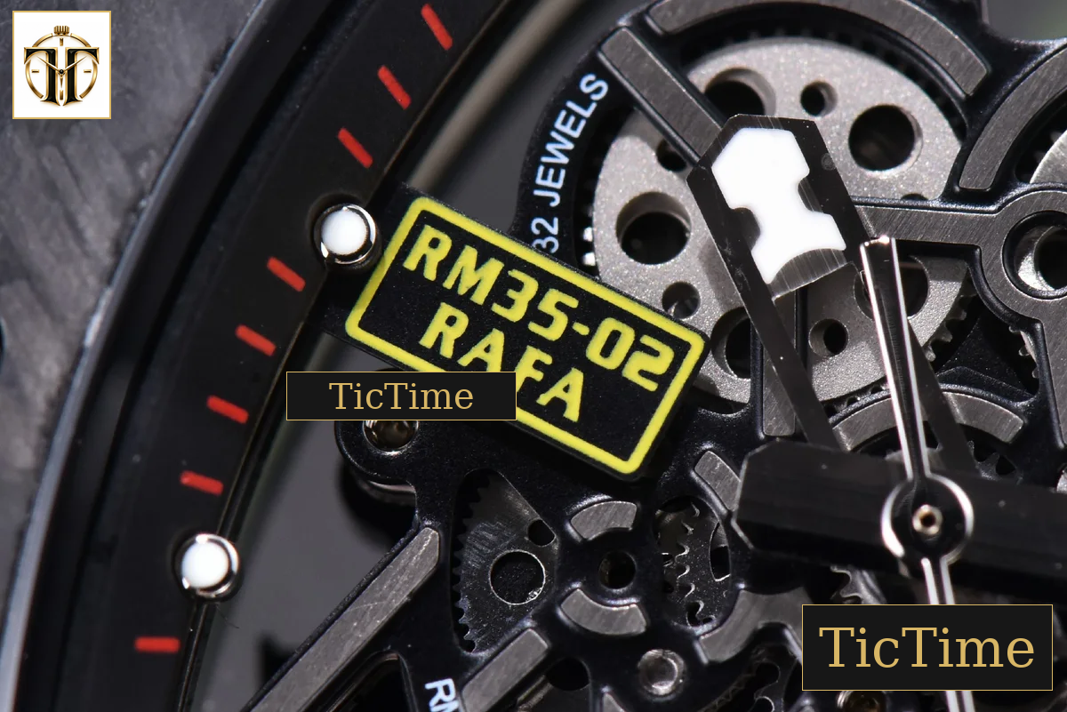 RM035-02 KVF Skeleton Dial Red Green Camouflage Rubber Strap V3 Miyota8215 — foto 7
