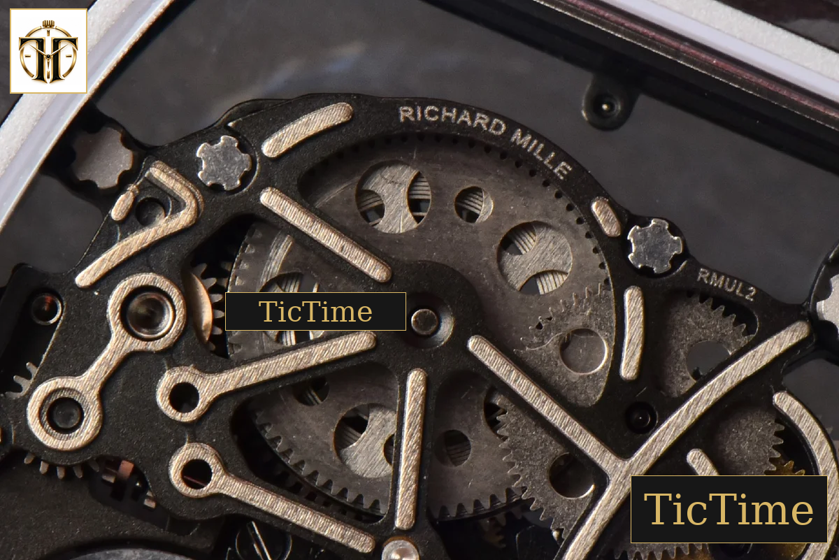NTPT RM055 42.7mm BBRF Red Skeleton Dial Red Rubber Strap RMUL2 — foto 20