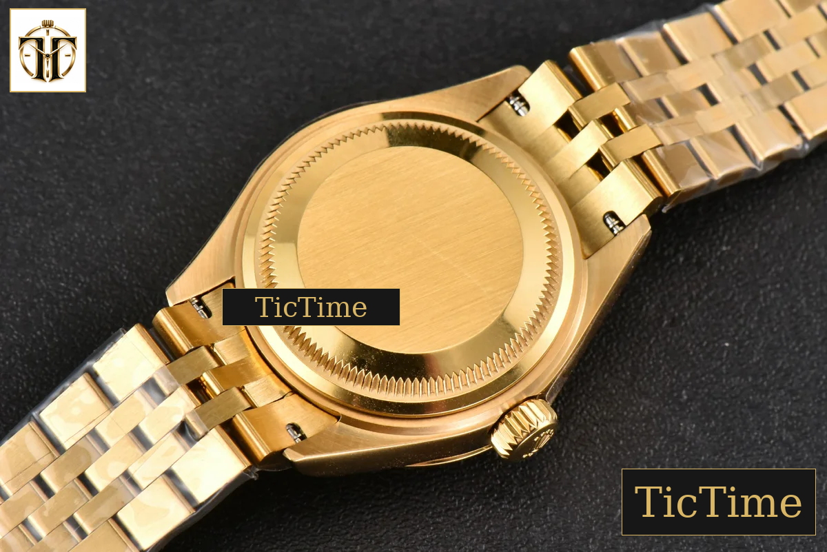 DateJust Ladies 28mm WF YG Gold Dial Roma Marker Jubilee Bracelet A2236 — foto 19