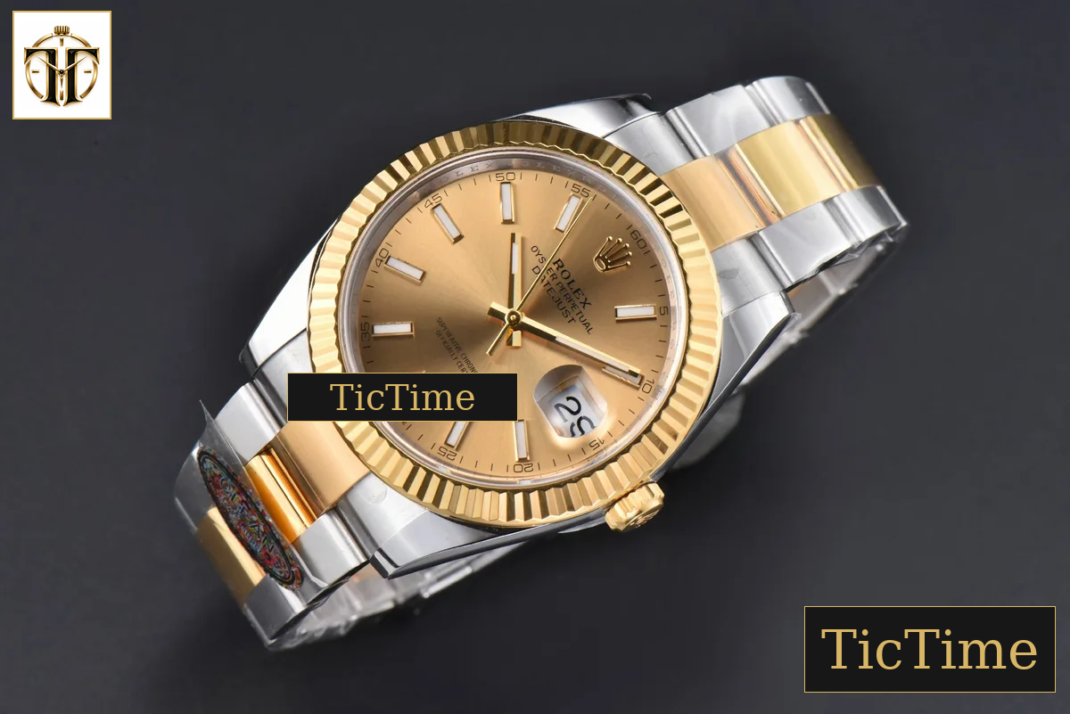 DateJust 126333 41mm Clean Factory YG/SS YG Dial Oyster Bracelet VR3235 — foto 3
