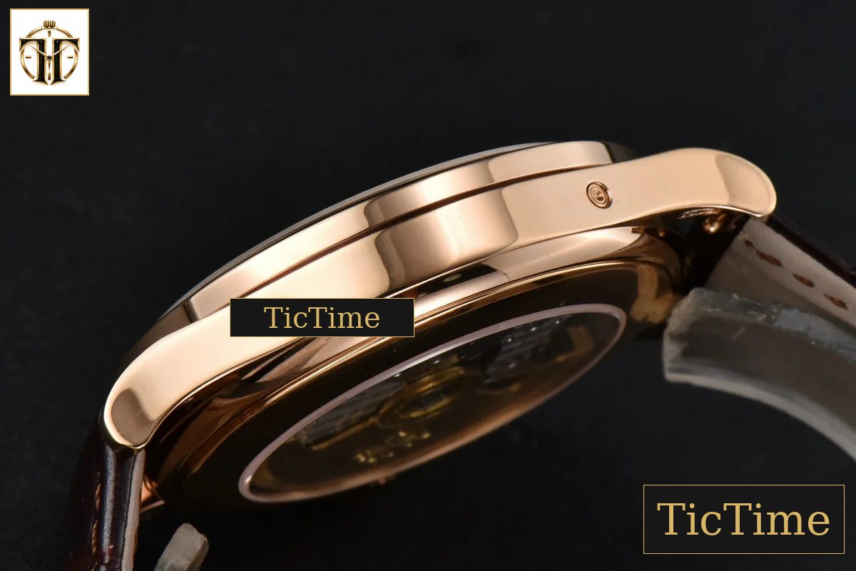 Annual Calendar Moonphase 5396 38.5mm ZF RG White Stick Dial Brown Leather Strap MY9015 — foto 13
