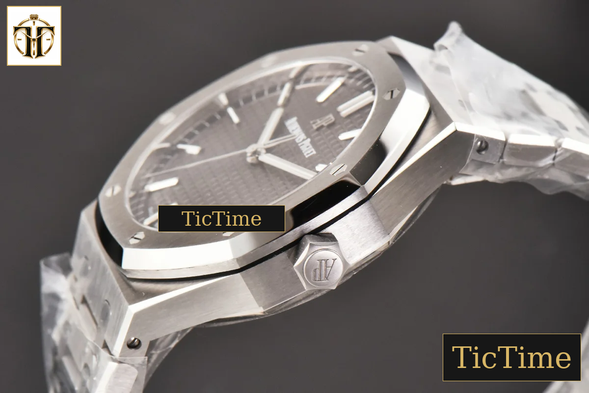 Royal Oak 15500 41mm ZF Gray Textured Dial SS Bracelet (V2 free sprung ) A4302 — foto 11