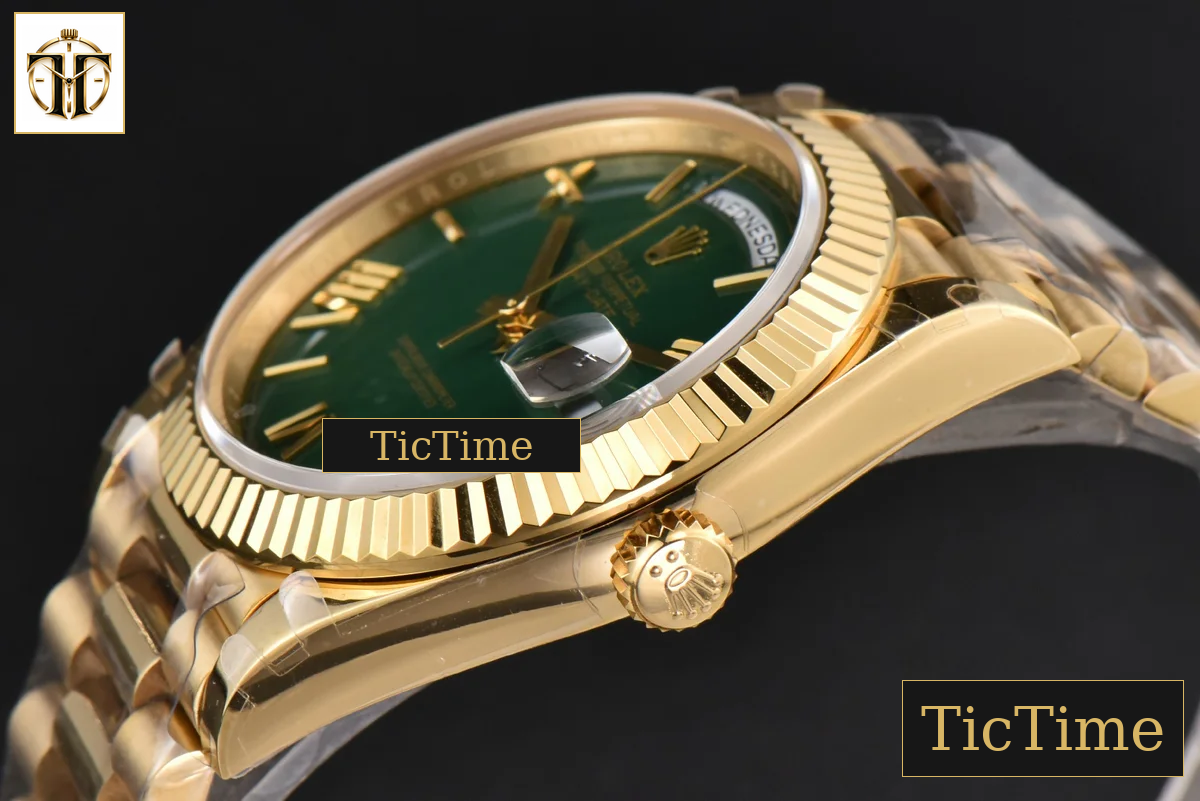 DayDate 904L 40mm BPF YG Green Dial YG Bracelet A3235 — foto 11