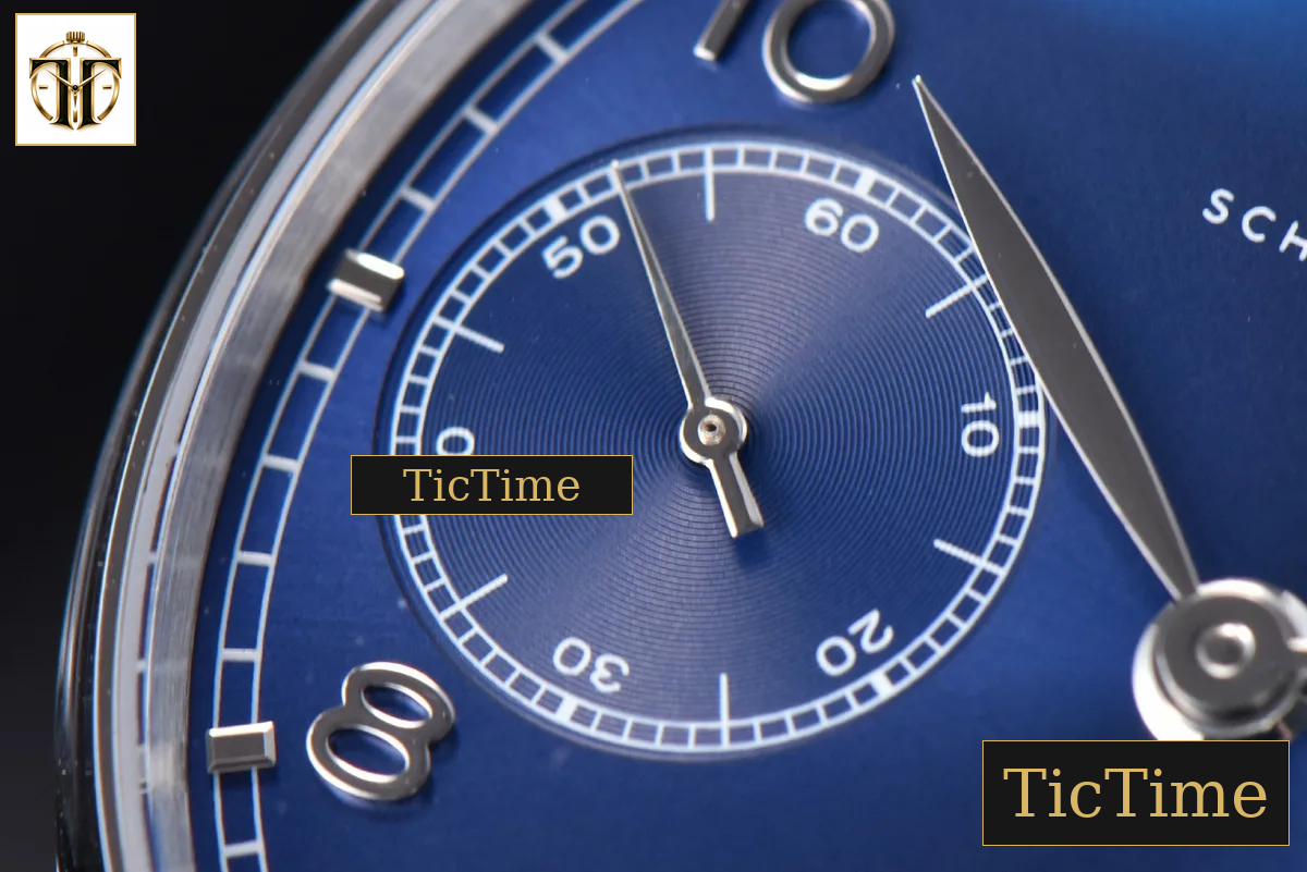 Portuguese PR IW500710 42mm ZF Blue Dial Black Leather Strap A51011 — foto 6