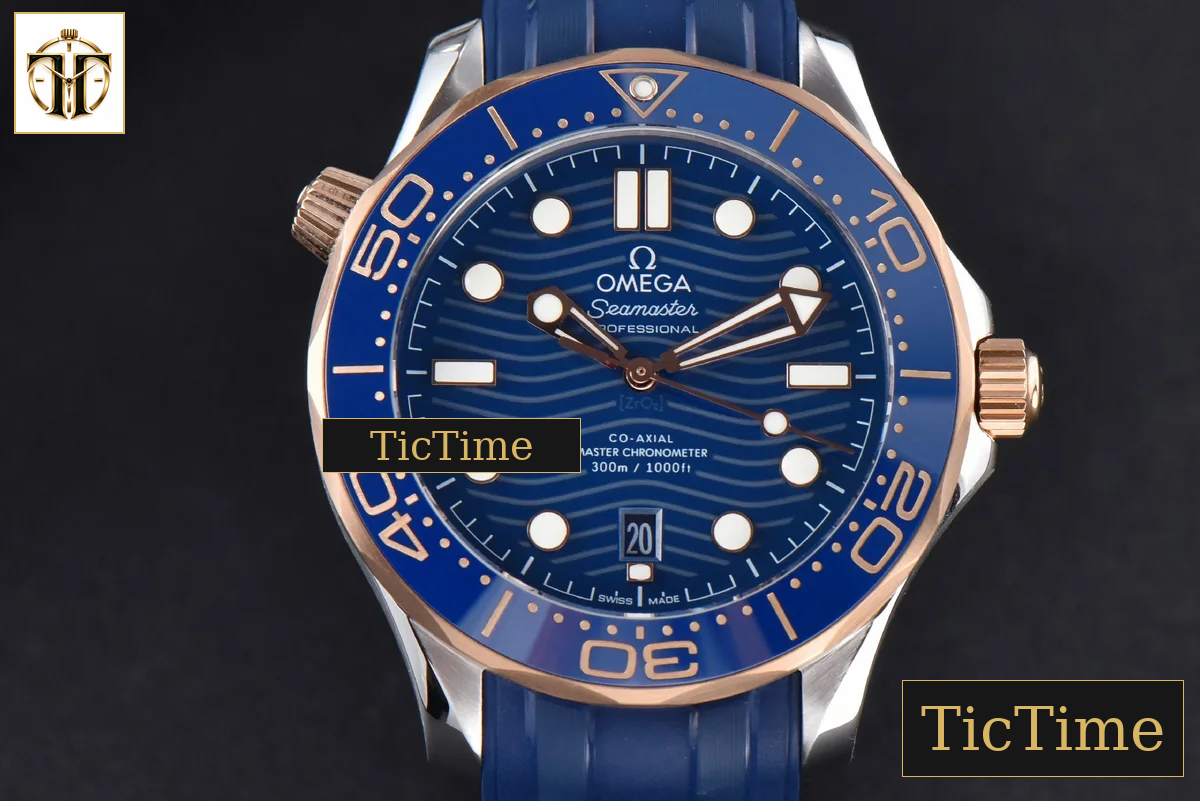 Seamaster Diver 42mm VSF RG/SS 300M Blue Dial Rubber Strap VS8800 — foto 2