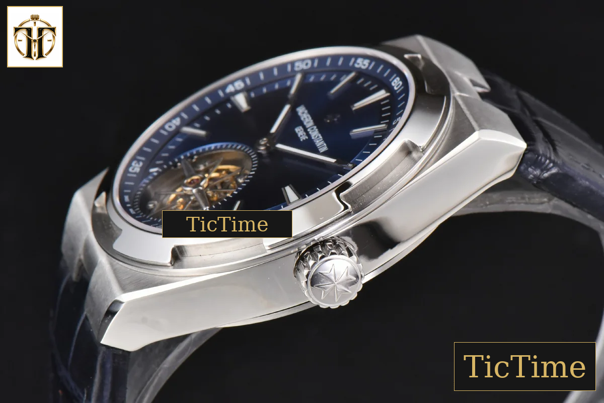 Overseas Tourbillon 6000V 42.5mm BBRF Blue Dial Blue Leather Strap Tourb — foto 11