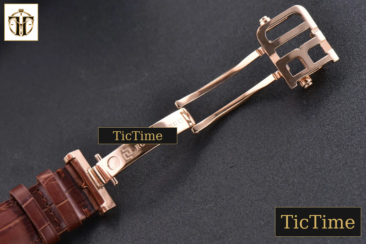 Hommage Flying Tourbillon RDDBHO0568 43mm JBF RG White/RG Dial Brown Croc Leather Strap — foto 27