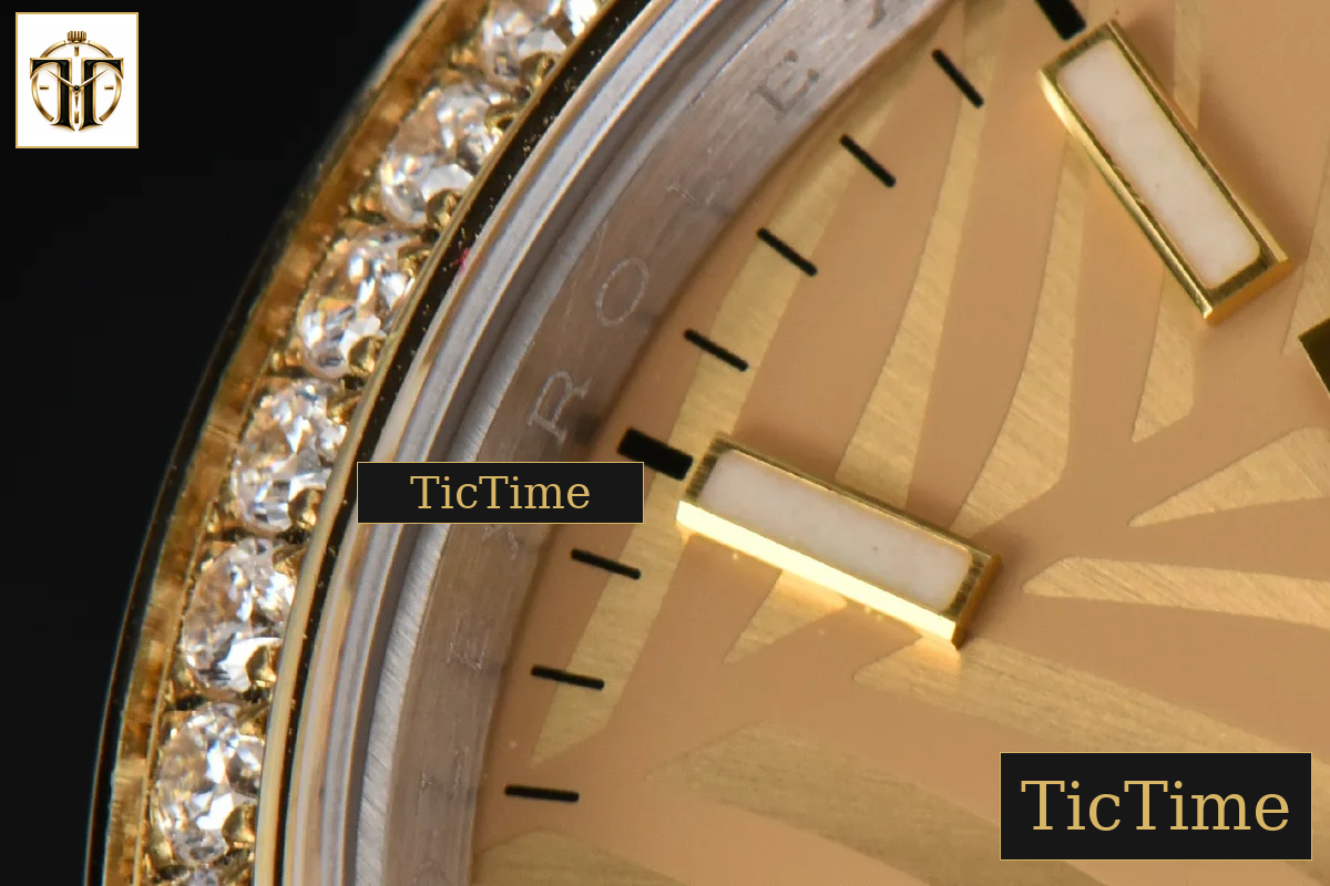 DateJust 36mm BPF YG/SS Diamond YG Plam Dial Oyster Bracelet A2824 — foto 6