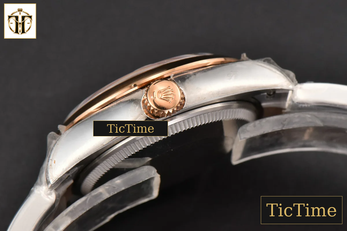 DateJust Ladies 904L 31mm WF RG/SS Smooth RG Dial Roma Marker Oyster Bracelet A2671 — foto 17