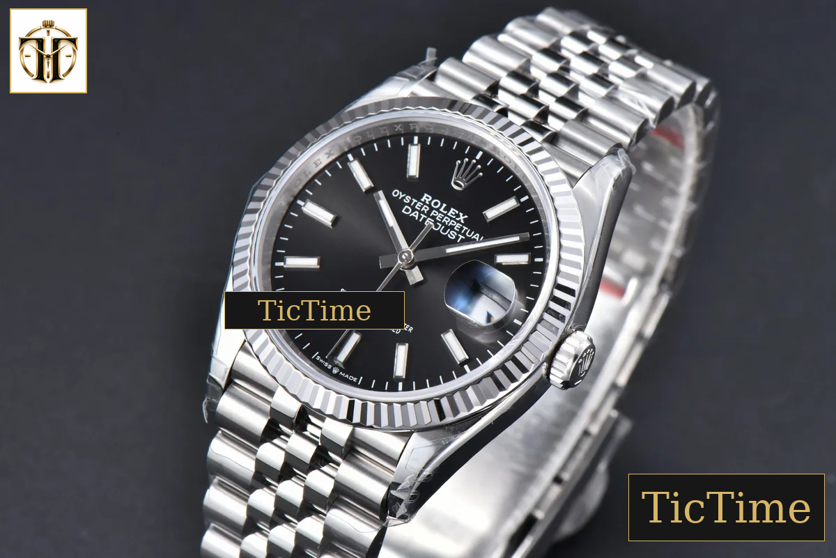 DateJust 904L 126234 36mm VSF Black Dial Lume Marker Jubilee Bracelet VS3235 — foto 5