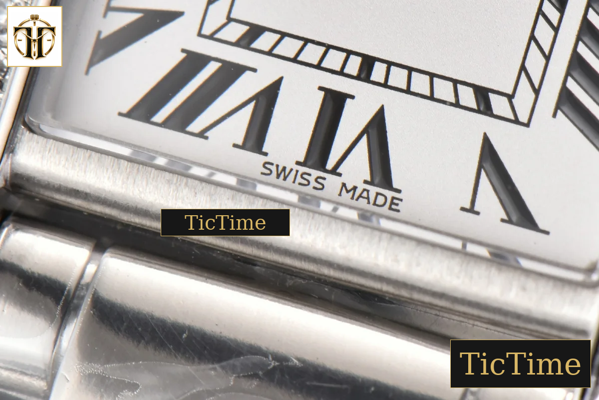 Tank Must Small 29.5mmx22mm K11F Diamond White Dial SS Bracelet Ronda Quartz — foto 7