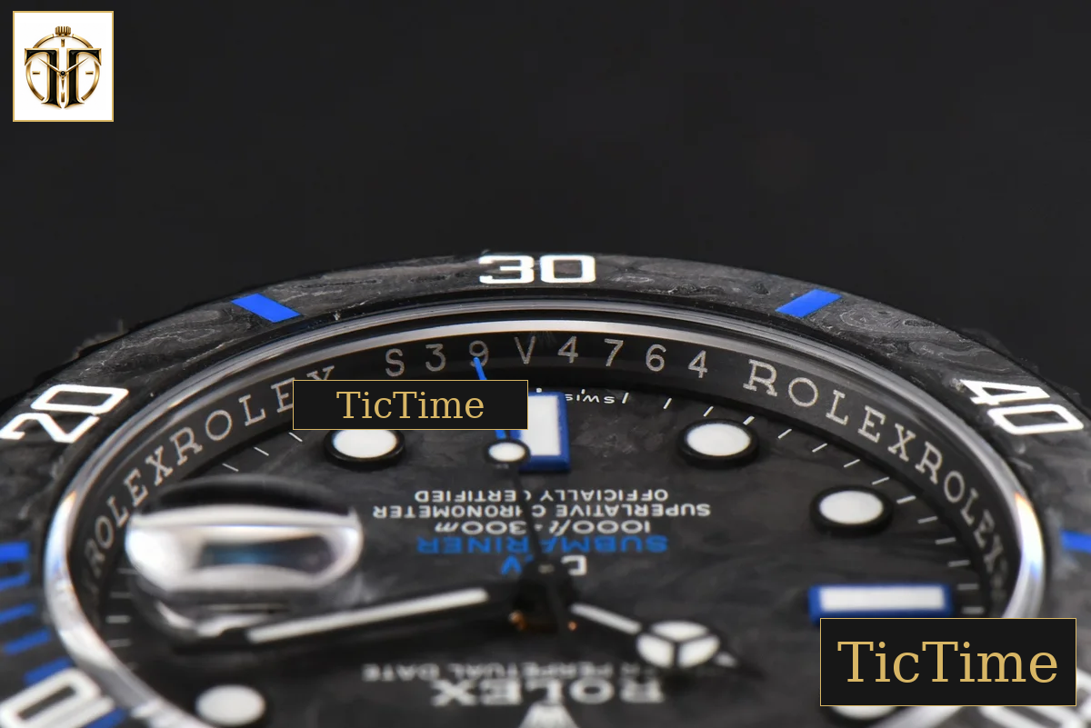 Submariner DIW Forged Carbon 40mm VSF Blue Element Nylon Strap VS3135 — foto 15