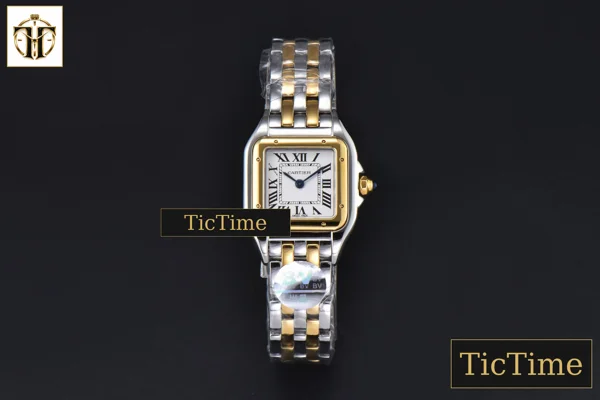 Foto frontal — Panthère Secrete Ladies 22mm BVF SS/YG White Dial SS/YG Bracelet Ronda Quartz