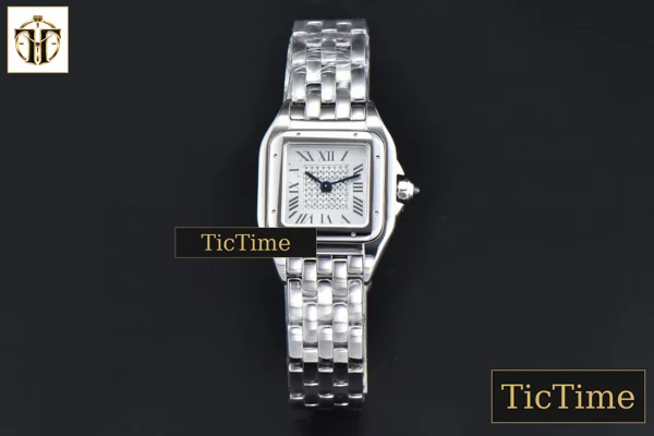 Foto frontal — Panthère 22mm AF SS White Diamond Dial SS Bracelet Ronda Quartz