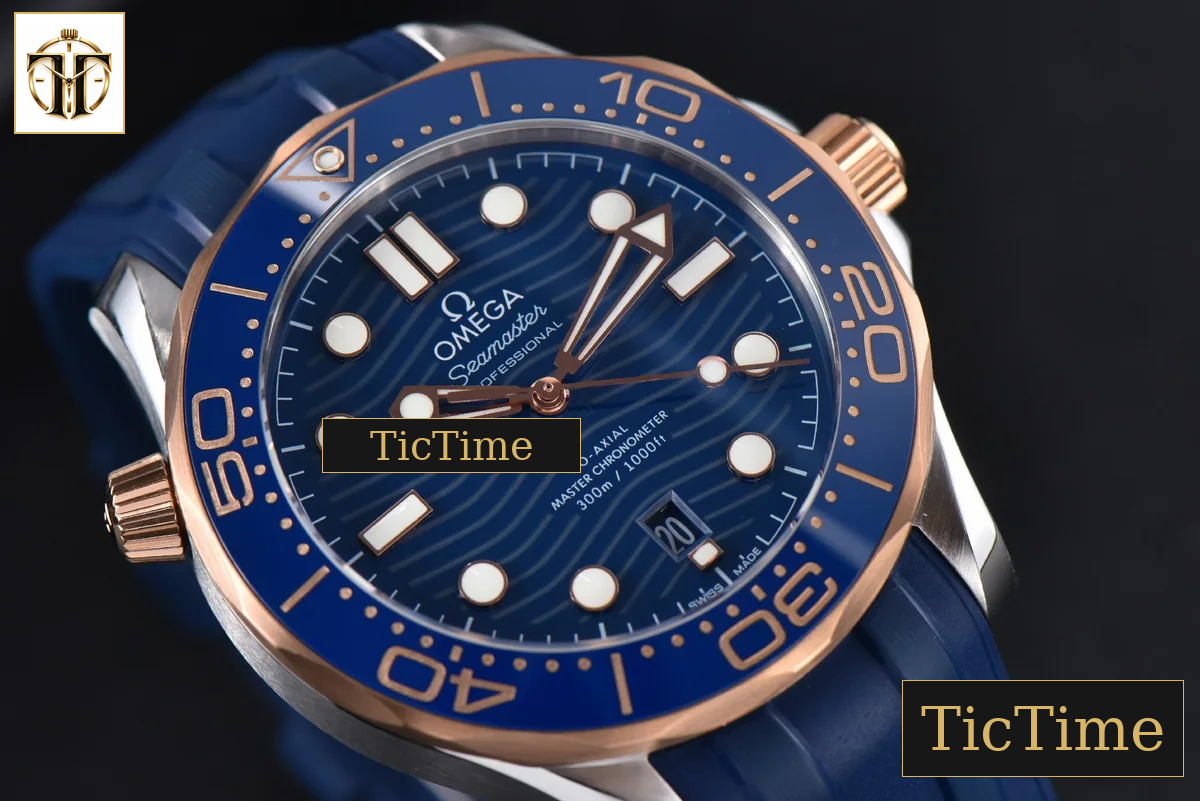 Seamaster Diver 42mm VSF RG/SS 300M Blue Dial Rubber Strap VS8800 — foto 9