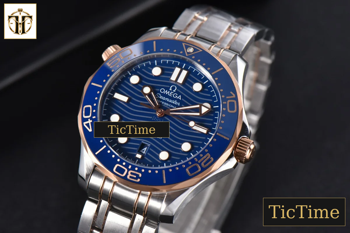 Seamaster Diver 42mm VSF RG/SS 300M Blue Dial RG/SS Bracelet A8800 — foto 5