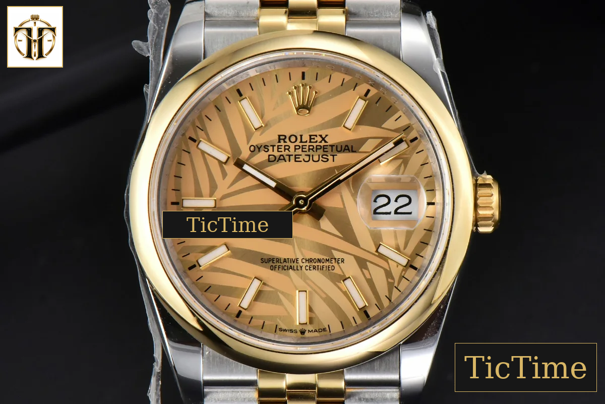 DateJust 36mm BPF YG/SS Smooth YG Plam Dial Jubilee Bracelet A2824 — foto 2