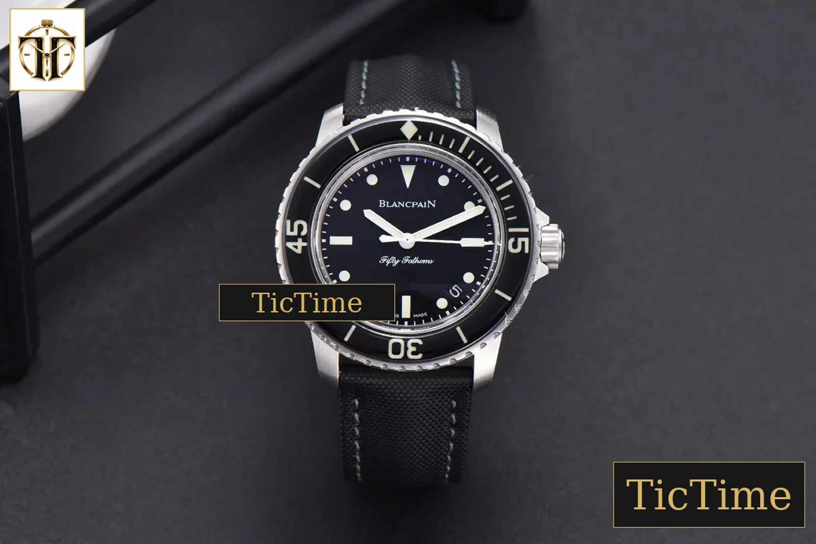 Fifty Fathoms 45mm ZF Black Black Dial SS Bracelet A2836 — foto 3