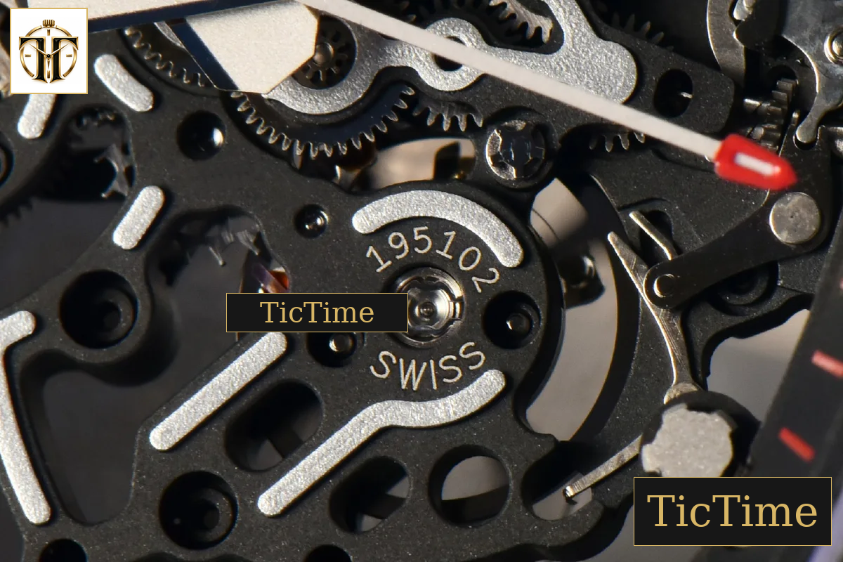NTPT RM055 43mm ZF Black Bezel Black Crown Black Rubber Strap V6 RMUL2 — foto 10