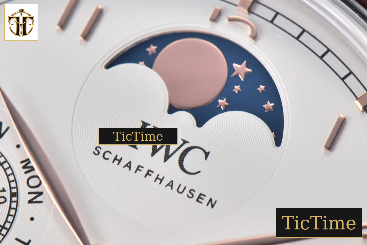 Portugieser Perpetual Calendar IW5033 42mm APSF SS White Dial Brown Leather Strap A52610 — foto 5