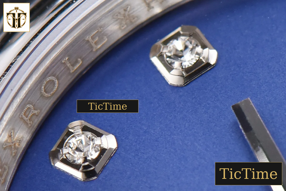 DateJust 36mm GMF SS Smooth Bezel Blue Dial Diamond Marker Oyster Bracelet VR3235 — foto 5