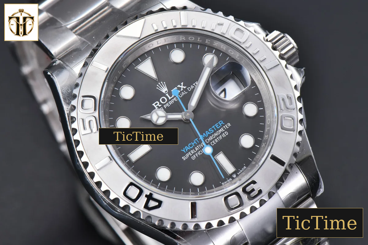 Yacht-Master 904L 126622 40mm Clean Factory Gray Dial SS Bracelet VR3235 — foto 11