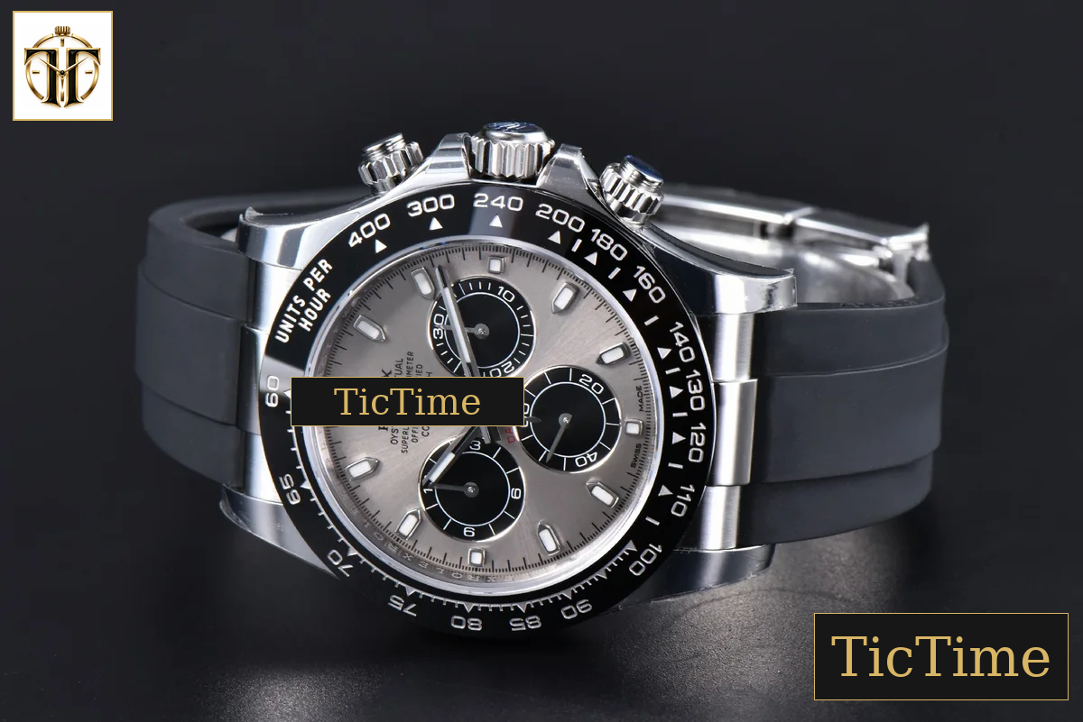 Daytona 904L 116519 40mm VSF Gray Black Subdial Oysterflex Strap DD4130 — foto 16