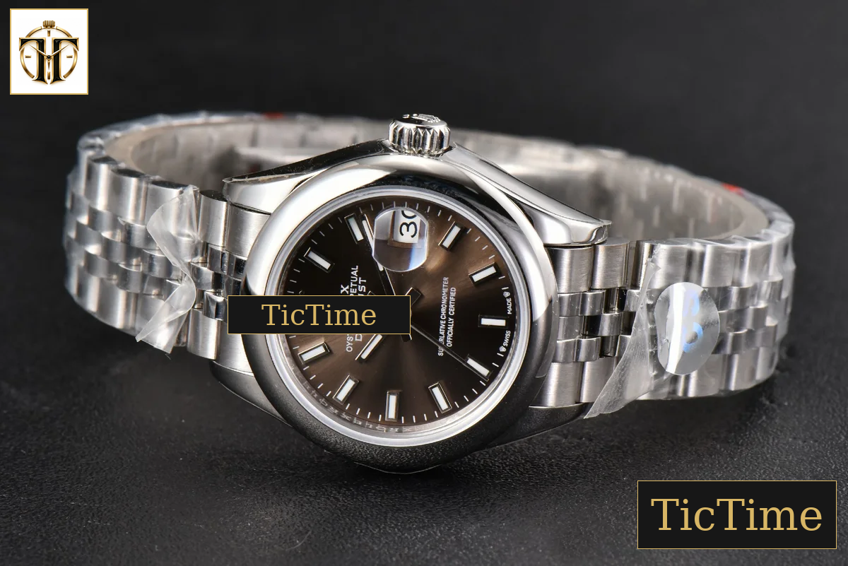 DateJust Ladies Smooth Bezel 28mm WF Gray Dial Jubilee Bracelet A2236 — foto 14