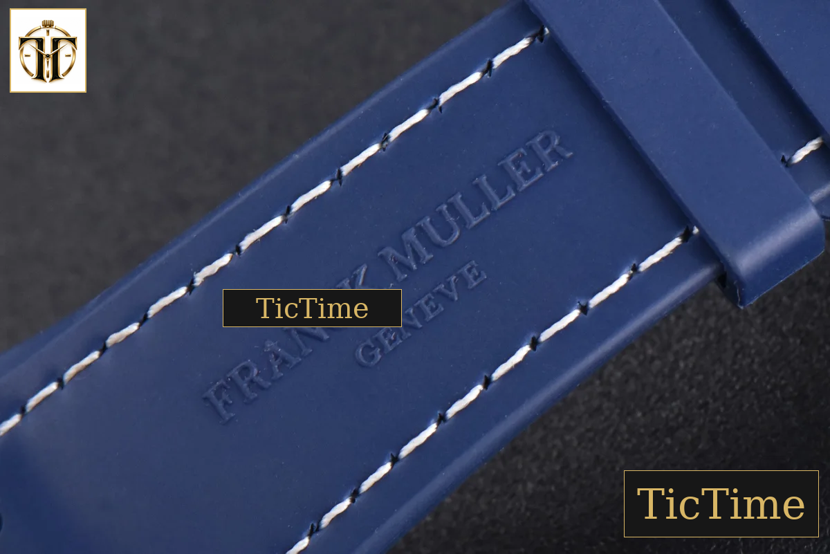 Vanguard V45 ZF SS Full Diamonds Blue Textured Dial Blue Rubber Strap Miyota 9015 — foto 23
