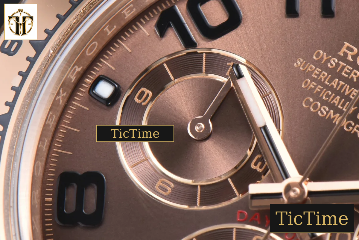 Daytona 116515 40mm Clean Factory RG Brown Dial Digital Marker RG Bracelet 4130 — foto 6