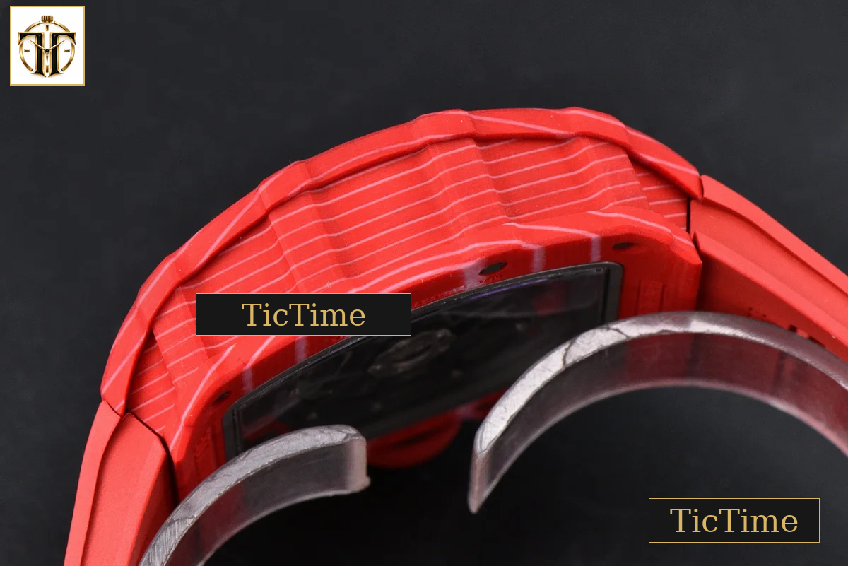 RM035-02 APSF Red NTPT Red Rubber Strap V2 (Free Sprung) RMAL1 — foto 17