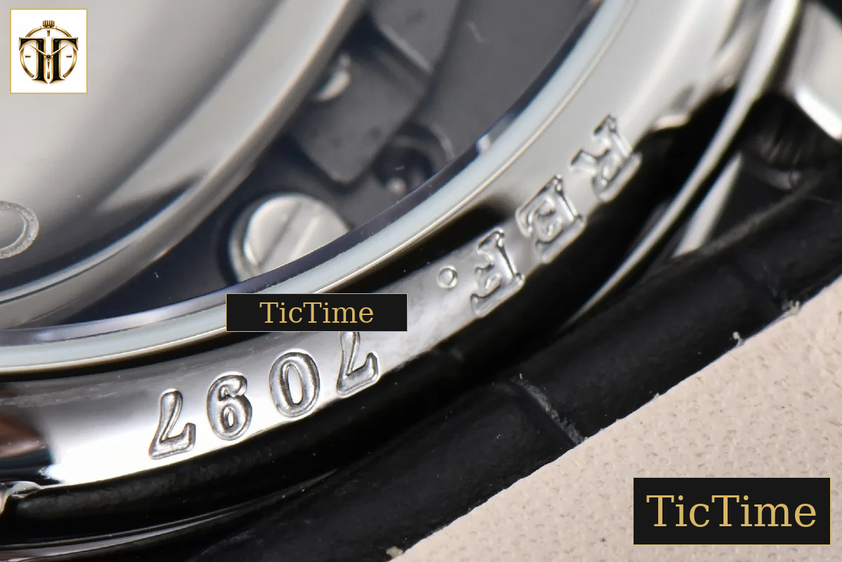 Tradition 7097BB 40mm ZF SS Gray Dial White Subdial Black Leather Strap A505 — foto 19