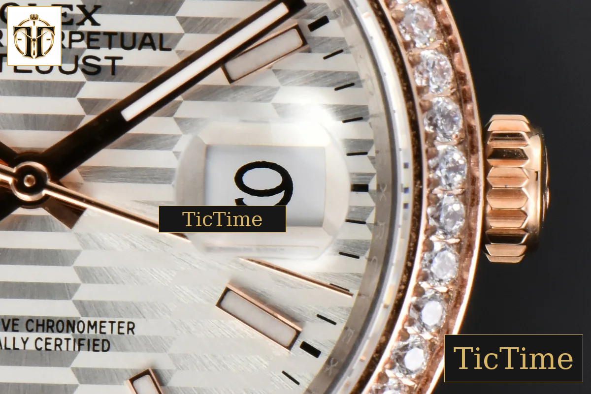 DateJust 36mm BPF RG/SS Diamodn Bezel Silver Motif Dial Oyster Bracelet A2824 — foto 10