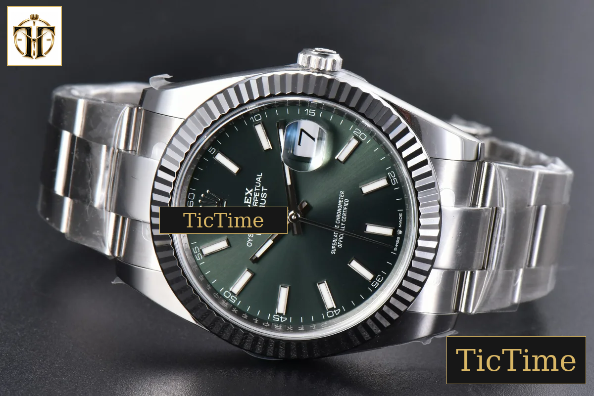 DateJust 904L Mint 126334 41mm Clean Factory Green Dial Oyster Bracelet VR3235 — foto 16