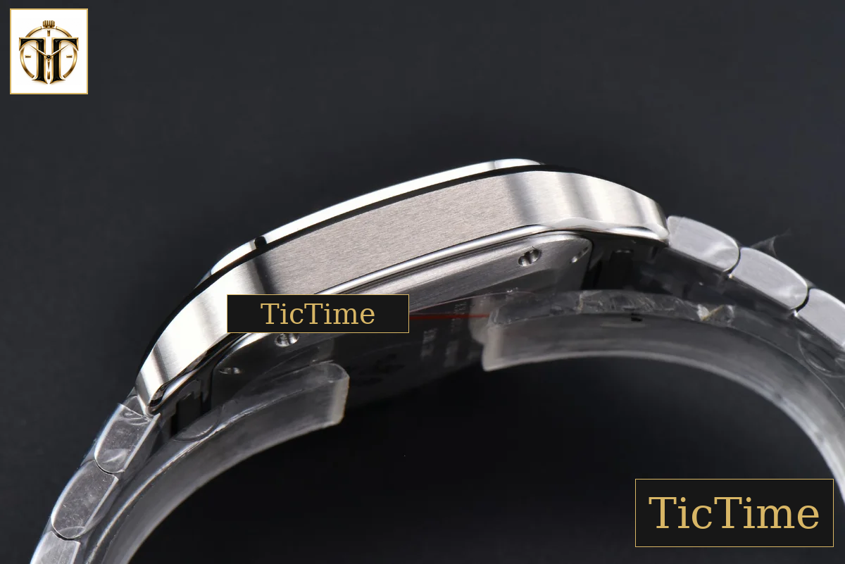 Santos de Cartier Medium 35mm BVF SS Blue Dial SS Bracelet Miyota 9039 — foto 15
