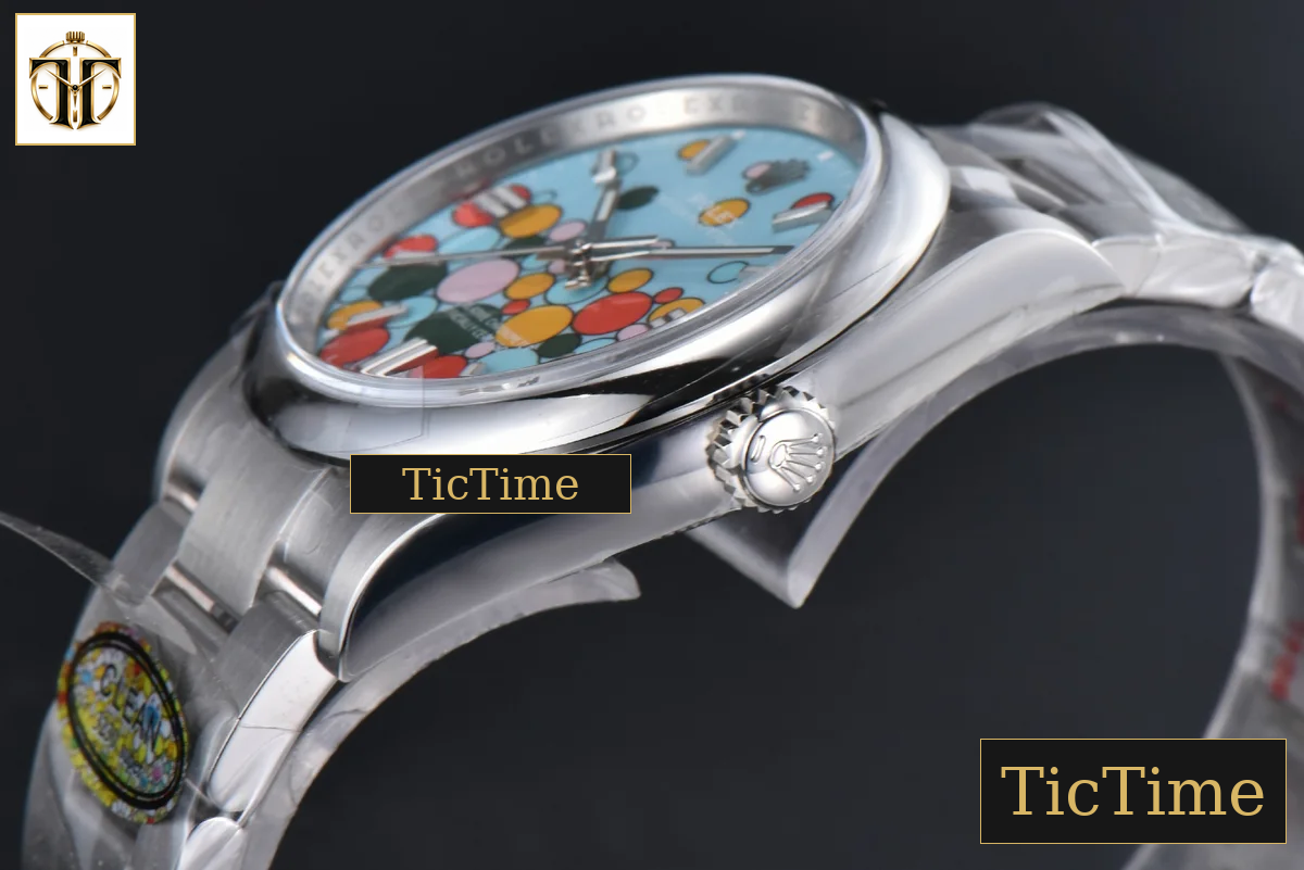 Oyster Perpetual 904L 126000 36mm Clean Factory Tiffany Blue Celebration Ballon Dial SS Bracelet VR3230 — foto 10