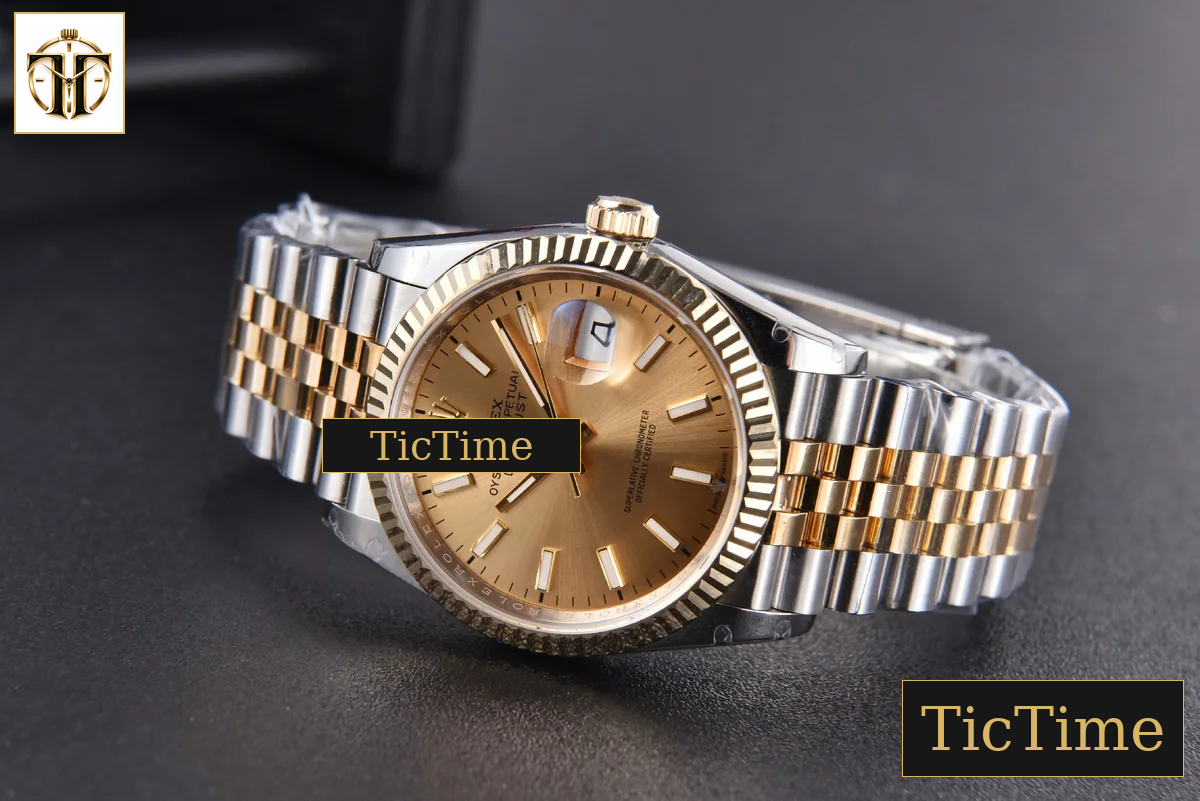 DateJust 904L 36mm GMF YG/SS Fluted Bezel YG Dial Lume Marker Jubilee Bracelet VR3235 — foto 15