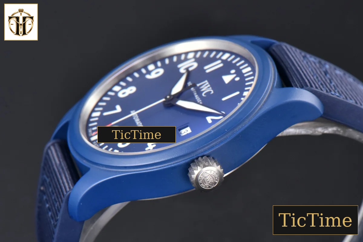 Pilot Laureus IW328101 41mm ZF Blue Ceramic Blue Nylon Strap A32111 — foto 10