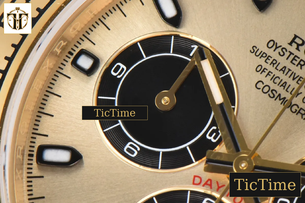 Daytona 116508 40mm Clean Factory YG 904L YG Dial Black Subdial YG Bracelet SA4130 — foto 7