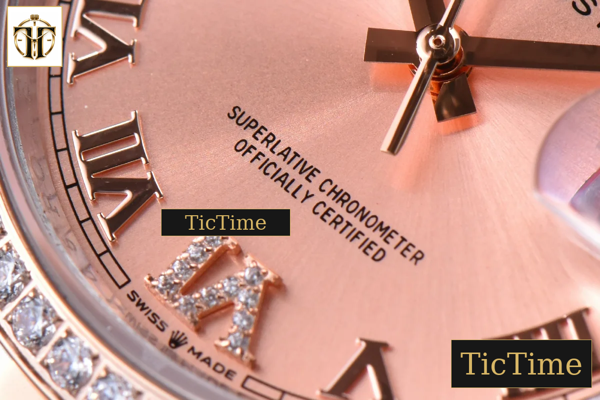 DateJust 36mm EWF SS/RG RG Dial Diamond Roma Marker Diamond Bezel Oyster Bracelet A3235 — foto 8