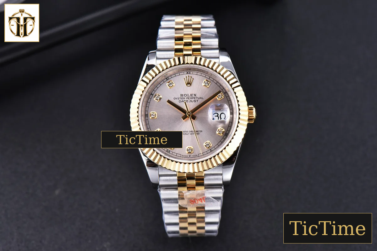 Datejust 41mm GMF YG/SS Silver Dial Diamond Marker Fluted Bezel Jubille Bracelet VR3235 — foto 3